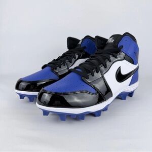Nike Air Jordan 1 Mid TD Game Royal Football Cleats FJ6805-401 Men’s Size 11.5